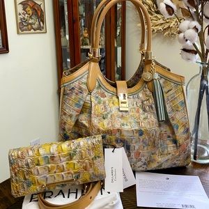 NWT Brahmin Large Purse and Wallet Set